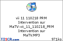vii 11 110218 PRM Intervention sur MaTV