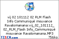 vij 02 101112 02 RLM Flash Info Communiqué mouvance Ravalomanana